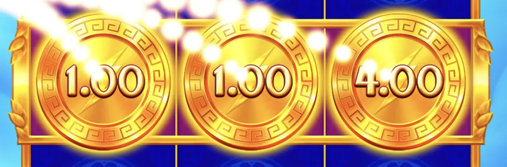 Zeus Sky Slot coin values closeup for mobile readability